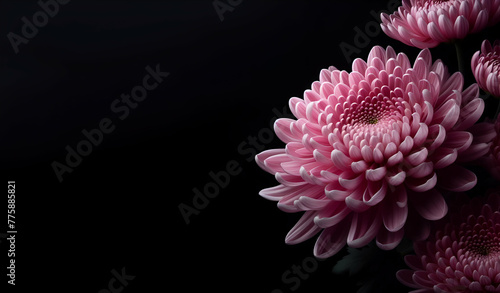 One kind of flower is pink Its petals deep Generative Ai photo