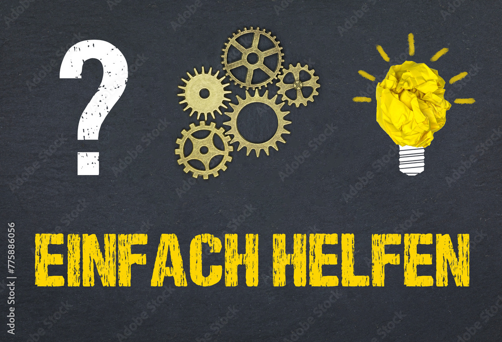 Obraz premium einfach helfen 