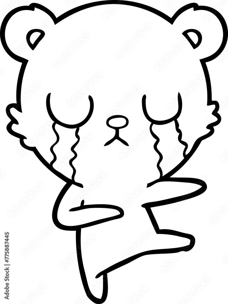 crying polar bear cartoon crying polar bear cartoon