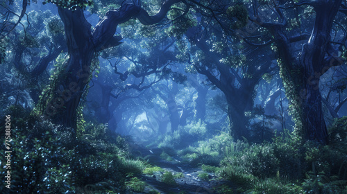 Fantasy Forest  A mystical twilight forest brimming with ancient magic.