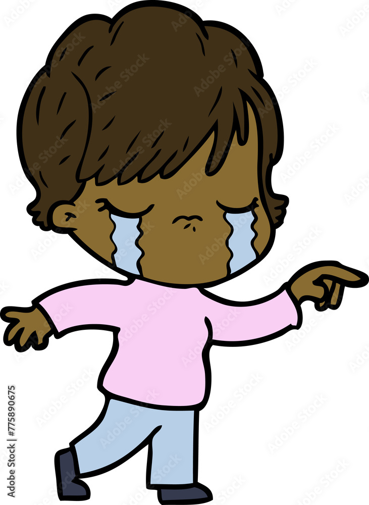 cartoon woman crying cartoon woman crying