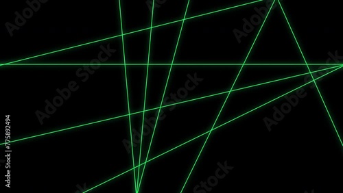 レーザーの光のような線のシンプルなアニメーションD　フラッシュ　レッド photo