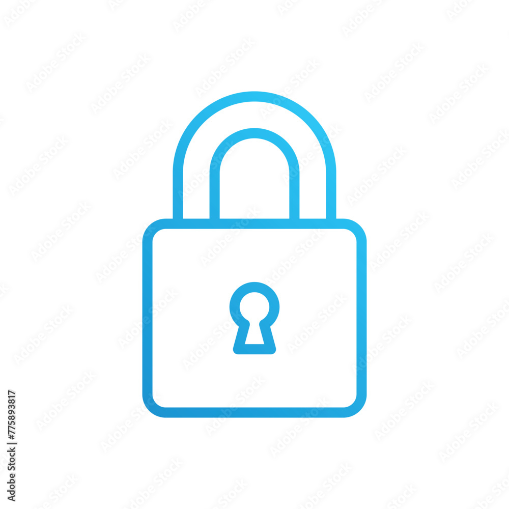 seo lock vector icon seo lock vector icon