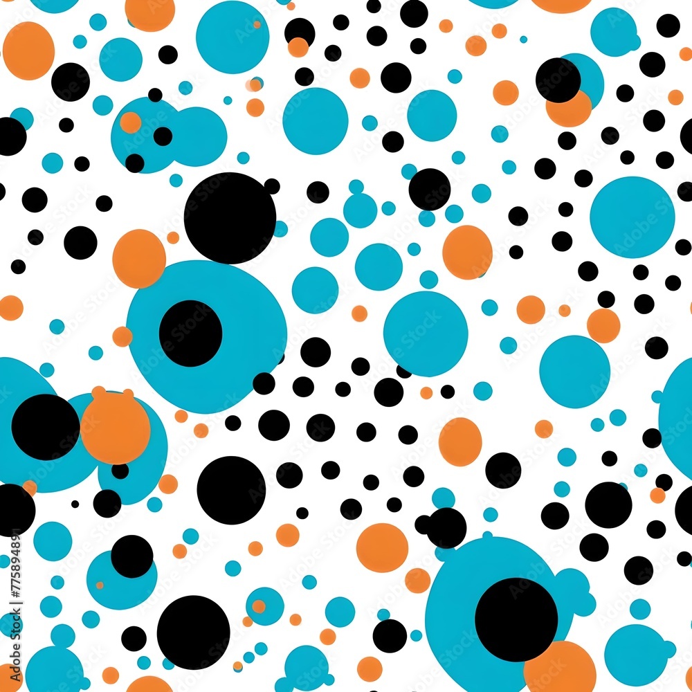 An eye-catching image featuring a random distribution of blue and black dots of various sizes on a white background Ideal for modern and artistic concepts An eye-catching image featuring a random distribution of blue and black dots of various sizes on a white background Ideal for modern and artistic concepts