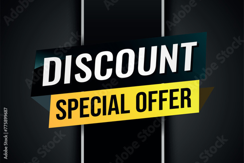 discount special offer poster banner graphic design icon logo sign symbol social media website coupon

