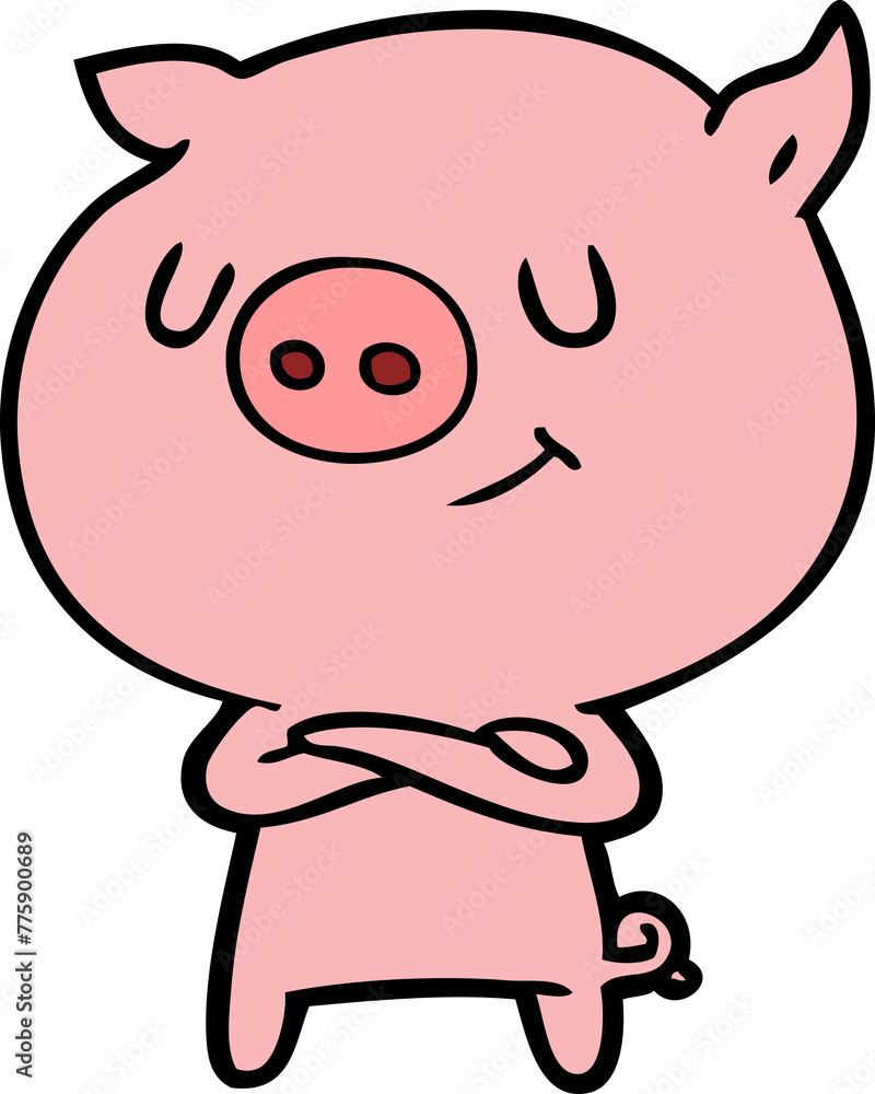 happy cartoon pig happy cartoon pig