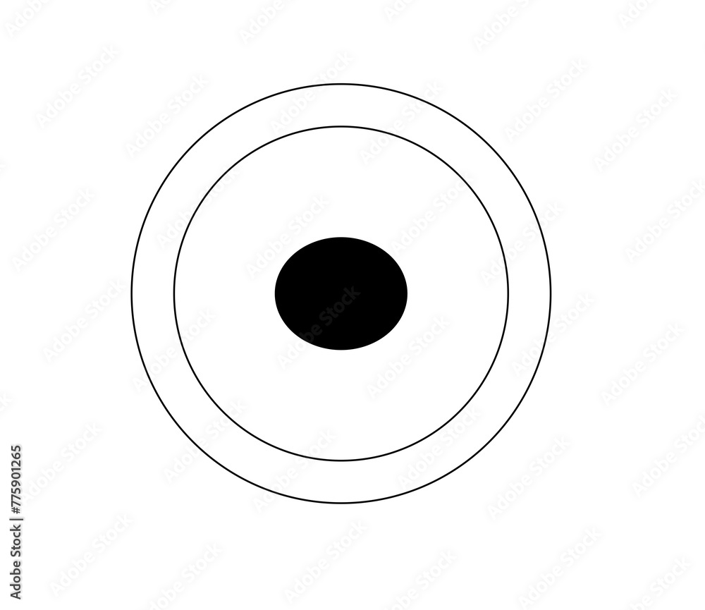 black button on a white background black button on a white background