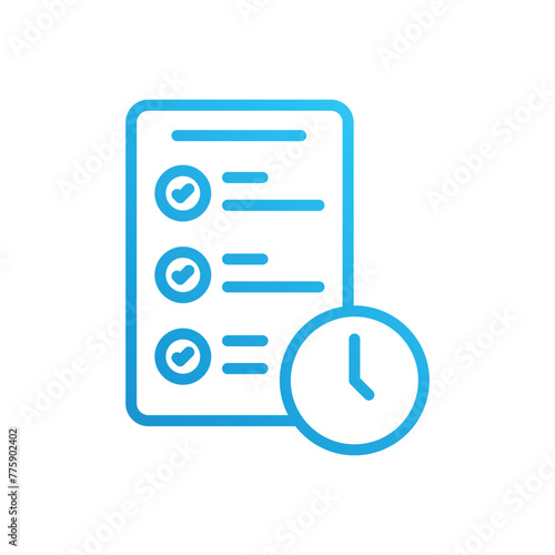 time plan vector icon