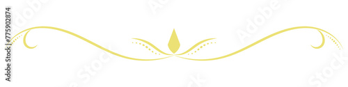 vintage lines decorative s Golden flower border collection