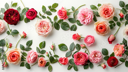 A Bunch of Flowers Laying on a Table