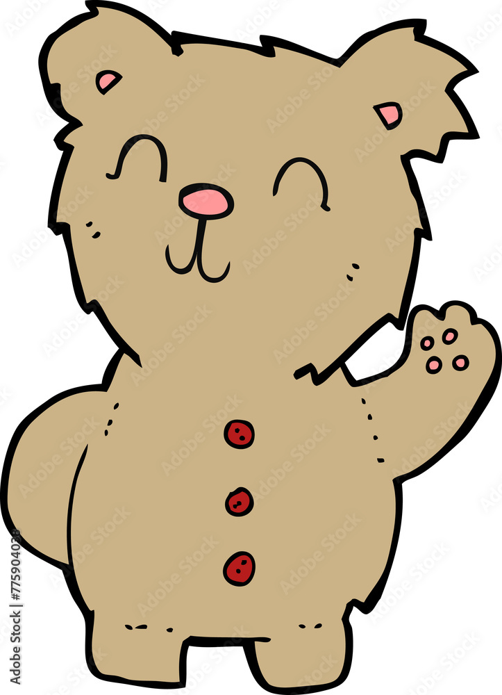 Fototapeta premium cartoon teddy bear