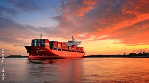 Navigating the High Seas: Container Ships in Motion
