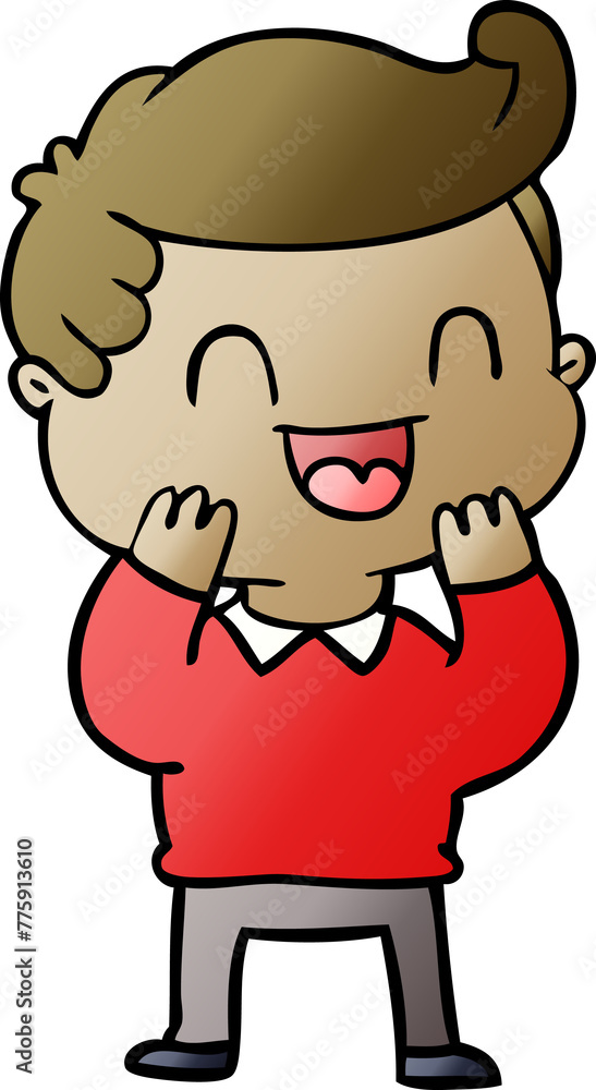 cartoon happy man cartoon happy man