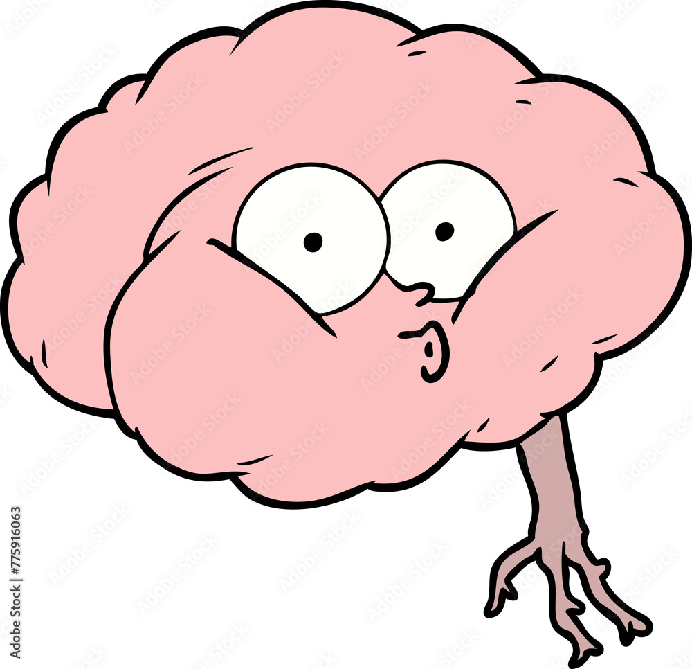 cartoon impressed brain cartoon impressed brain