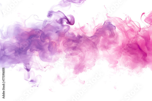Pink and purple watercolor blend texture on transparent background.