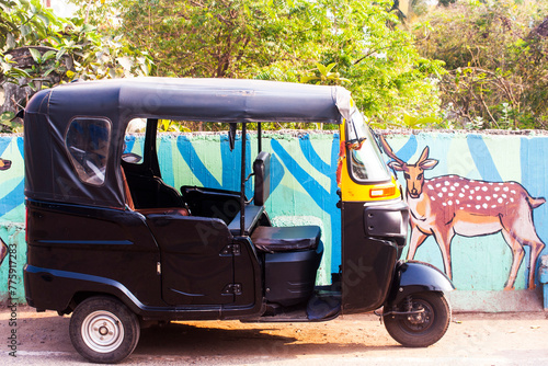 Auto rickshaw on the road 