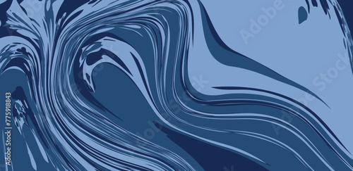 blue abstract dynamic shapes  vector background for banner, poster, covering and wallpaper design