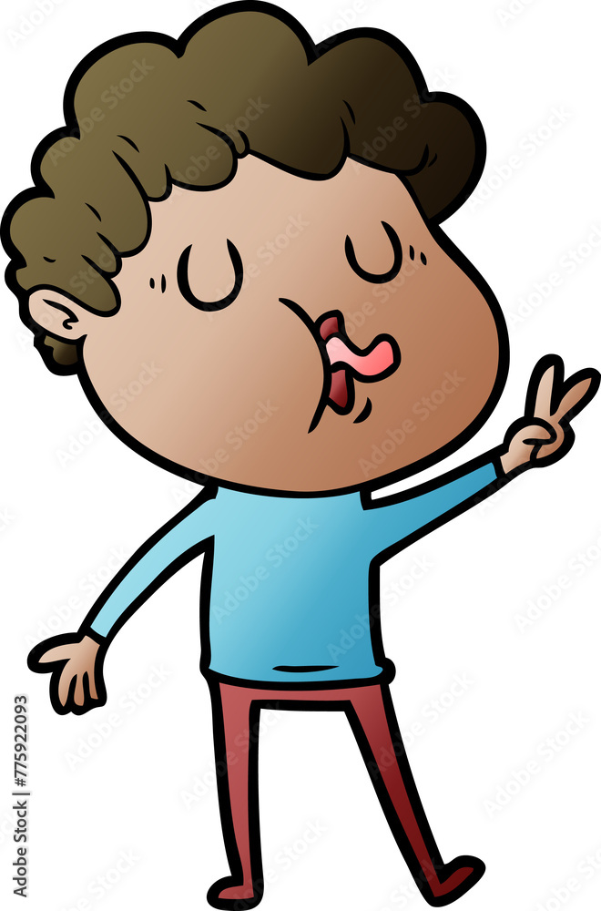 cartoon man singing cartoon man singing