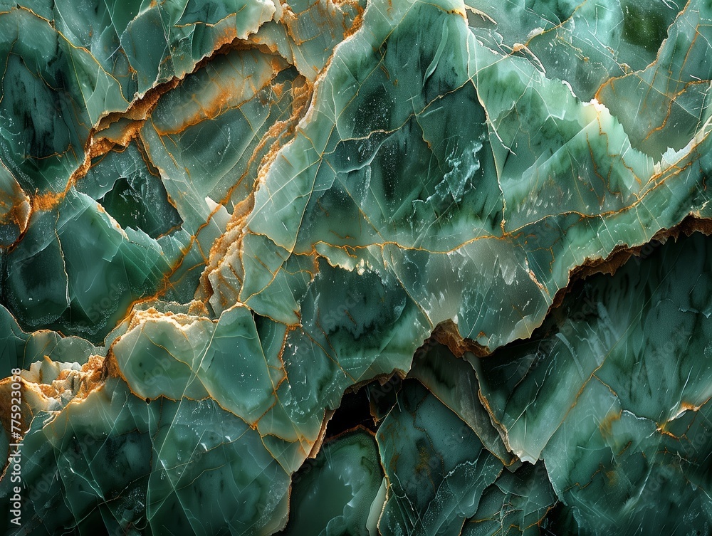 Marble texture in green color with plenty of details