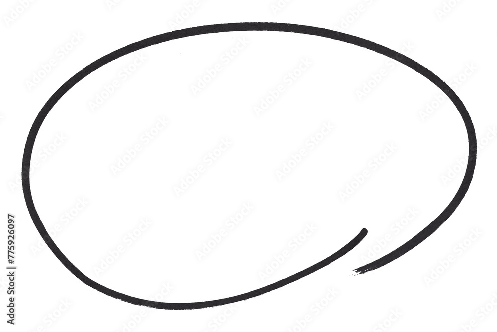 Black round brush isolated on transparent background. Black round brush isolated on transparent background.