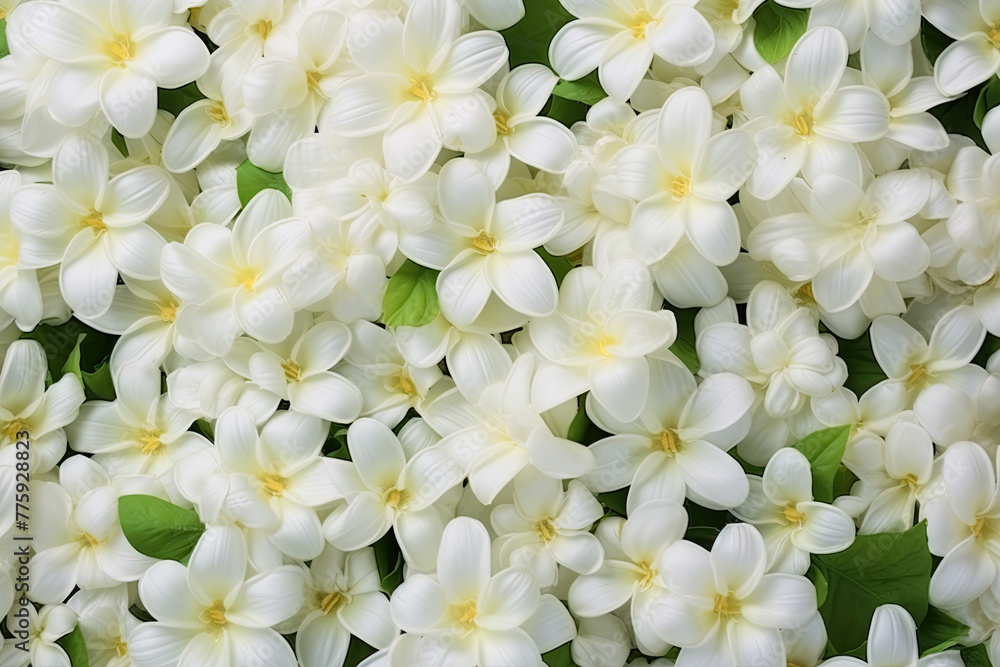 white jasmine flowers in the garden