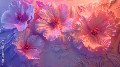 Decorative volumetric flowe...