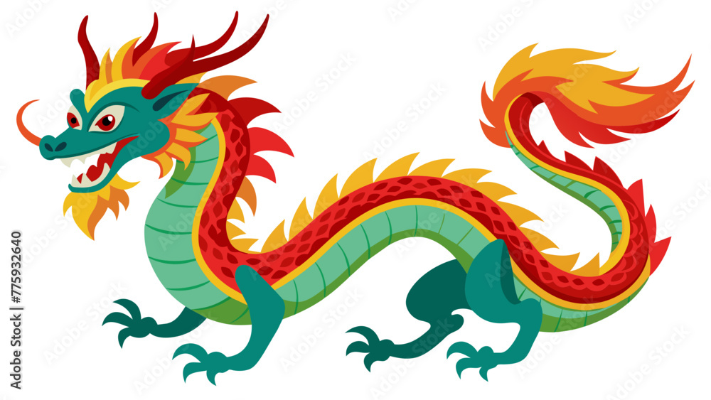 traditional-Chinese-dragon-vector illustration traditional-Chinese-dragon-vector illustration