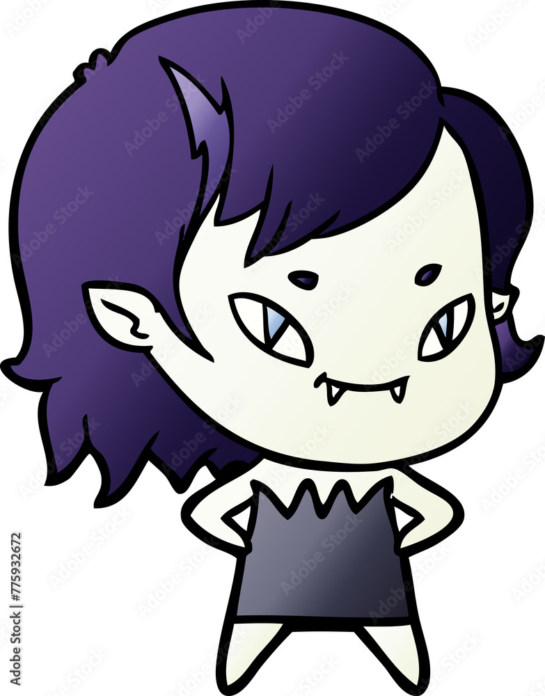 cartoon friendly vampire girl cartoon friendly vampire girl