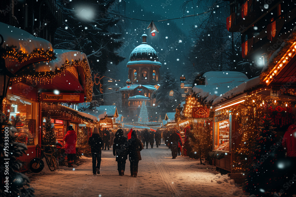 Le marché de noël Le marché de noël