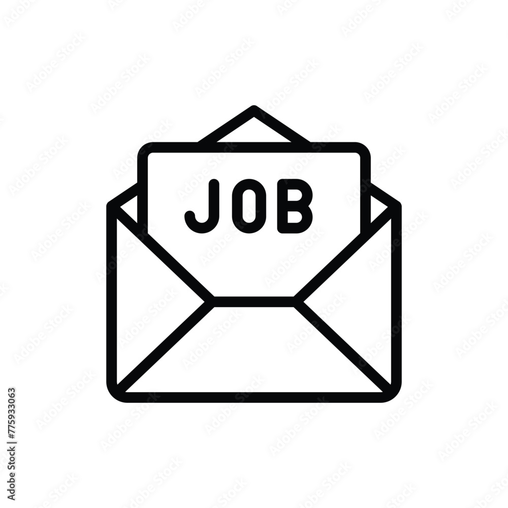 job letter vector icon job letter vector icon