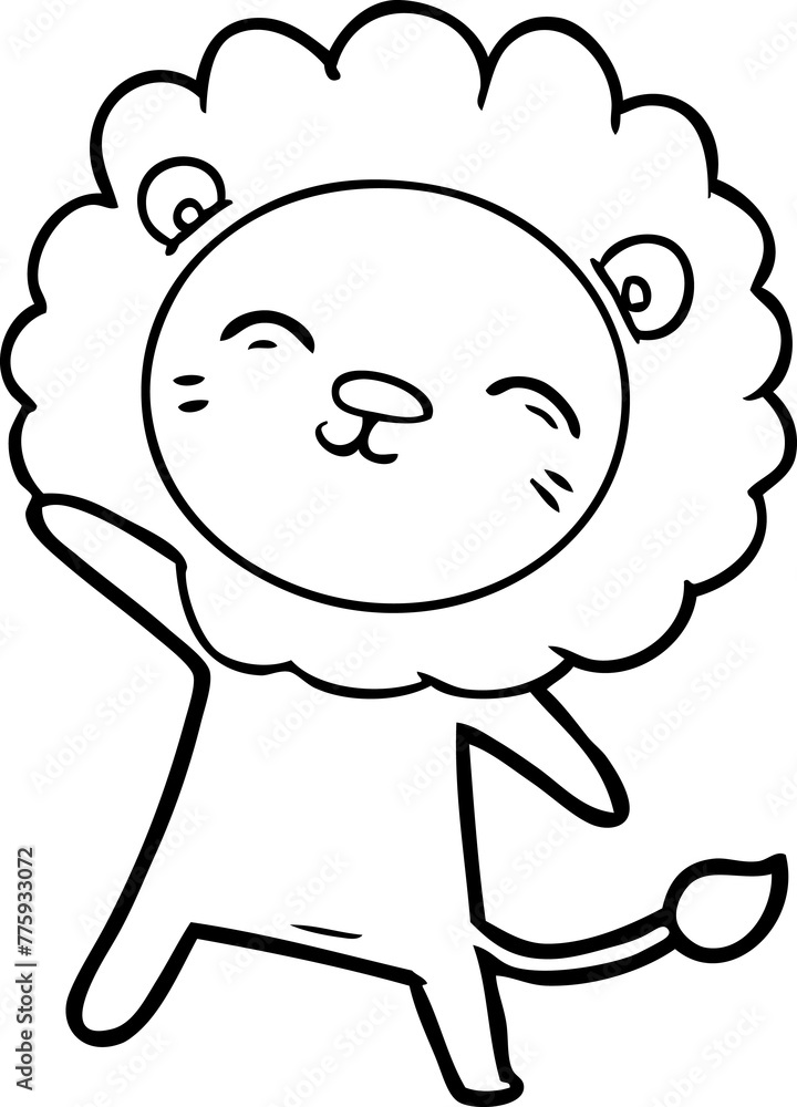 cartoon lion cartoon lion