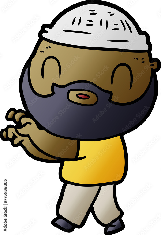 cartoon bearded man cartoon bearded man