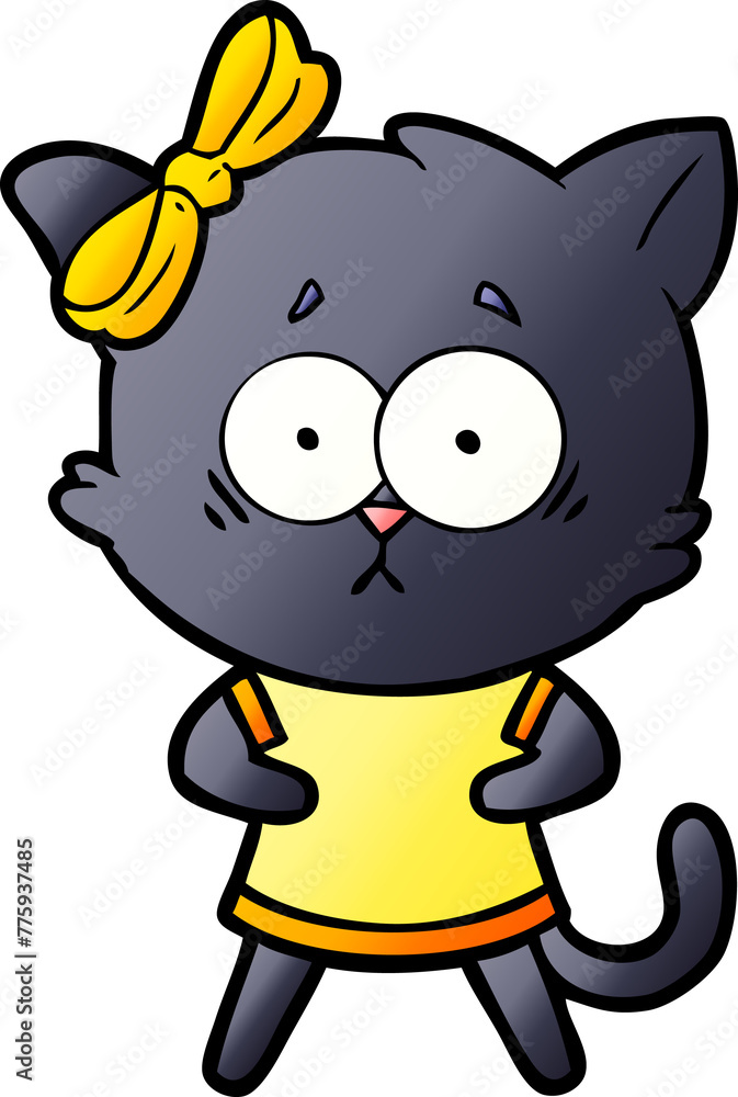Obraz premium cartoon cat