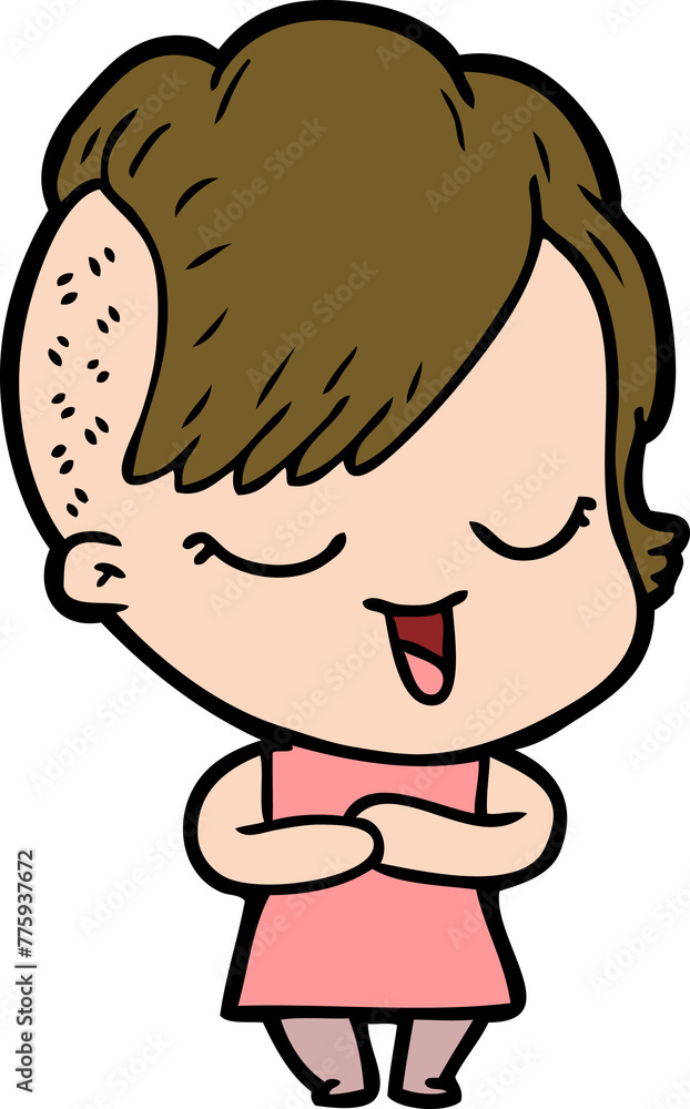 happy cartoon girl happy cartoon girl