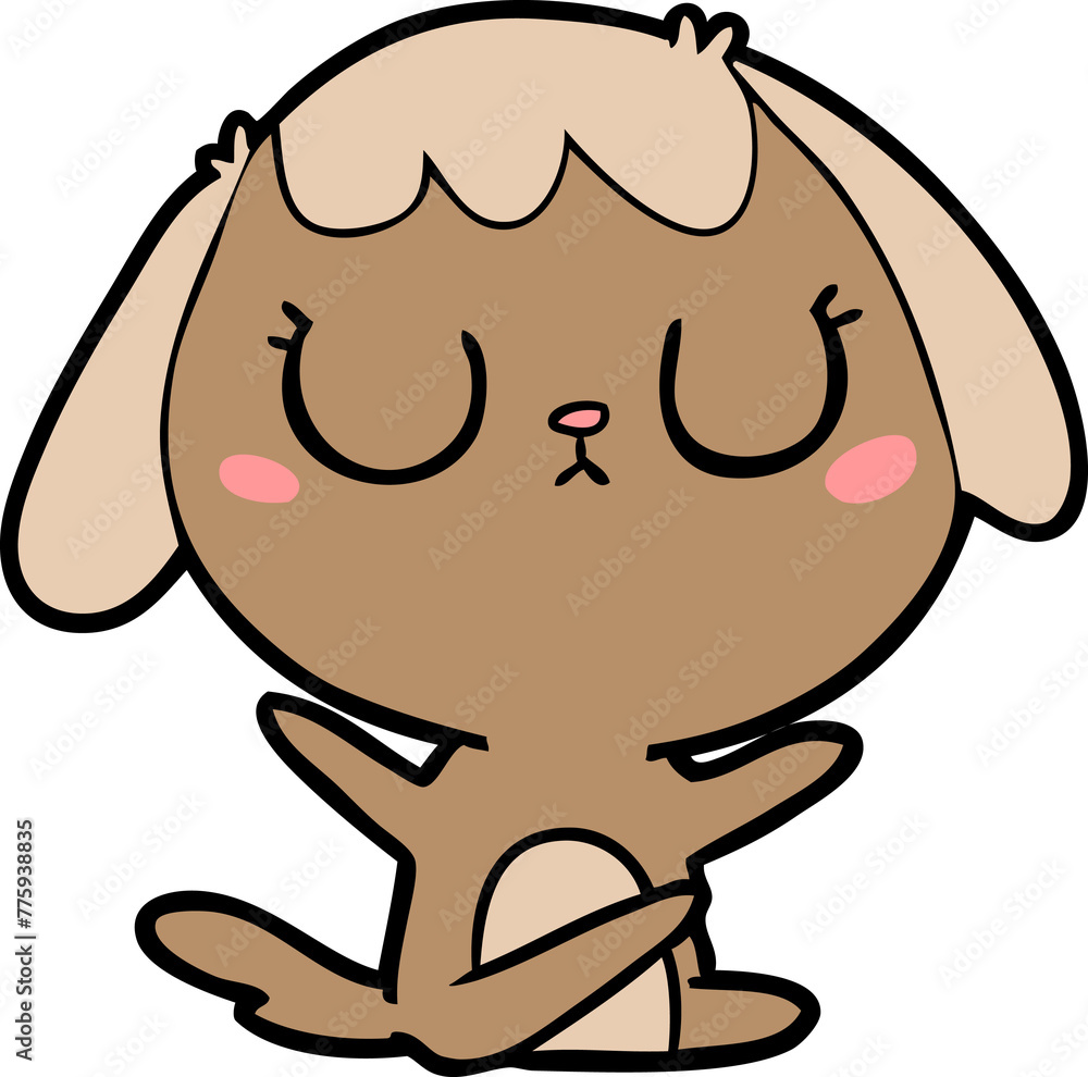 Fototapeta premium cute cartoon dog
