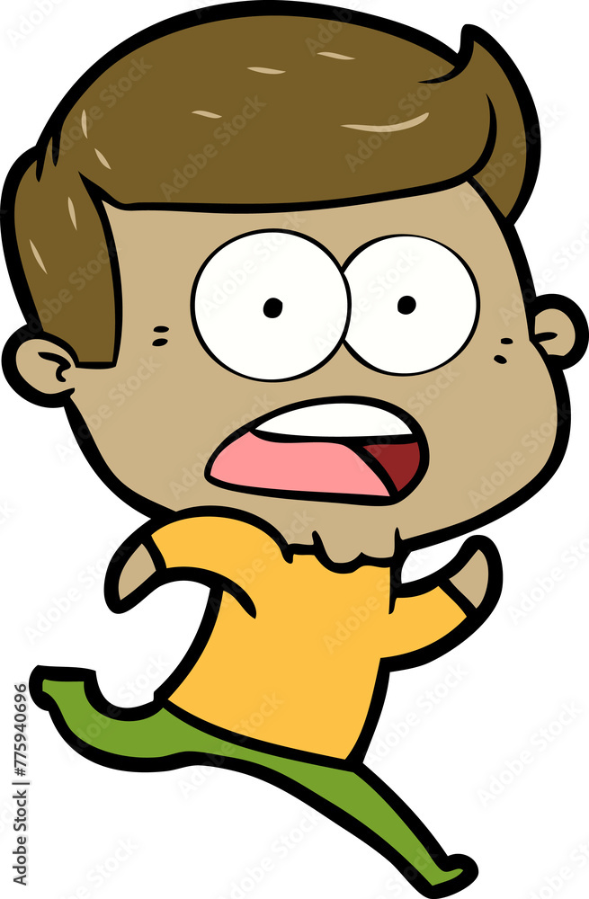 cartoon shocked man cartoon shocked man