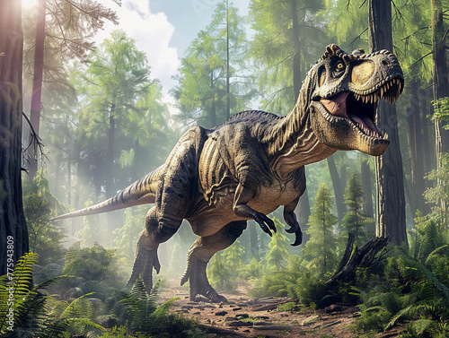 Tyrannosaurus Rex roaming in the jungle  © Johannes