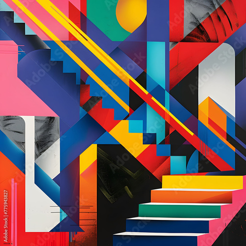 Wallpaper Mural Bold Graphic Design Poster With Vibrant Typography Torontodigital.ca