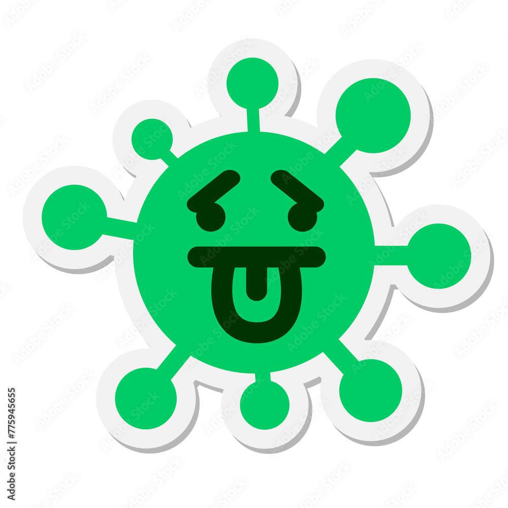 exhausted defeated virus sticker exhausted defeated virus sticker