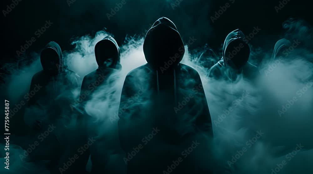 anonymouse hacker with smoke background