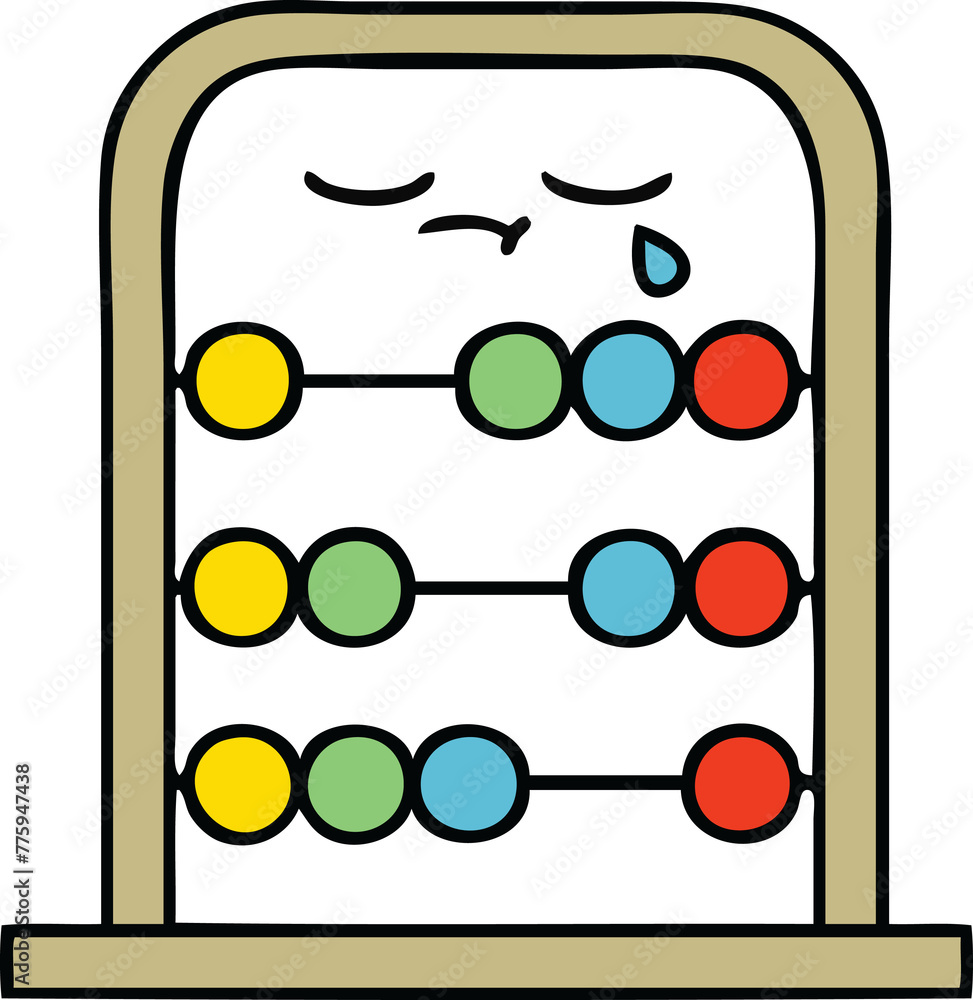 cute cartoon of a abacus cute cartoon of a abacus