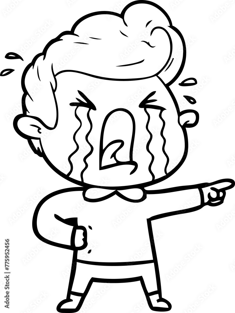 cartoon crying man cartoon crying man