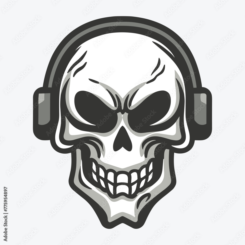 unique vector skull head design unique vector skull head design