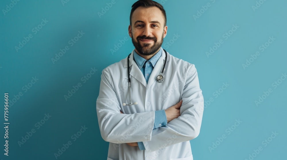 male doctor with stethoscope. Beautiful simple AI generated image in 4K, unique. male doctor with stethoscope. Beautiful simple AI generated image in 4K, unique.