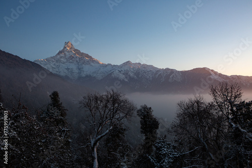 sunrise in the mountains