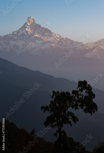 sunrise in the mountains
