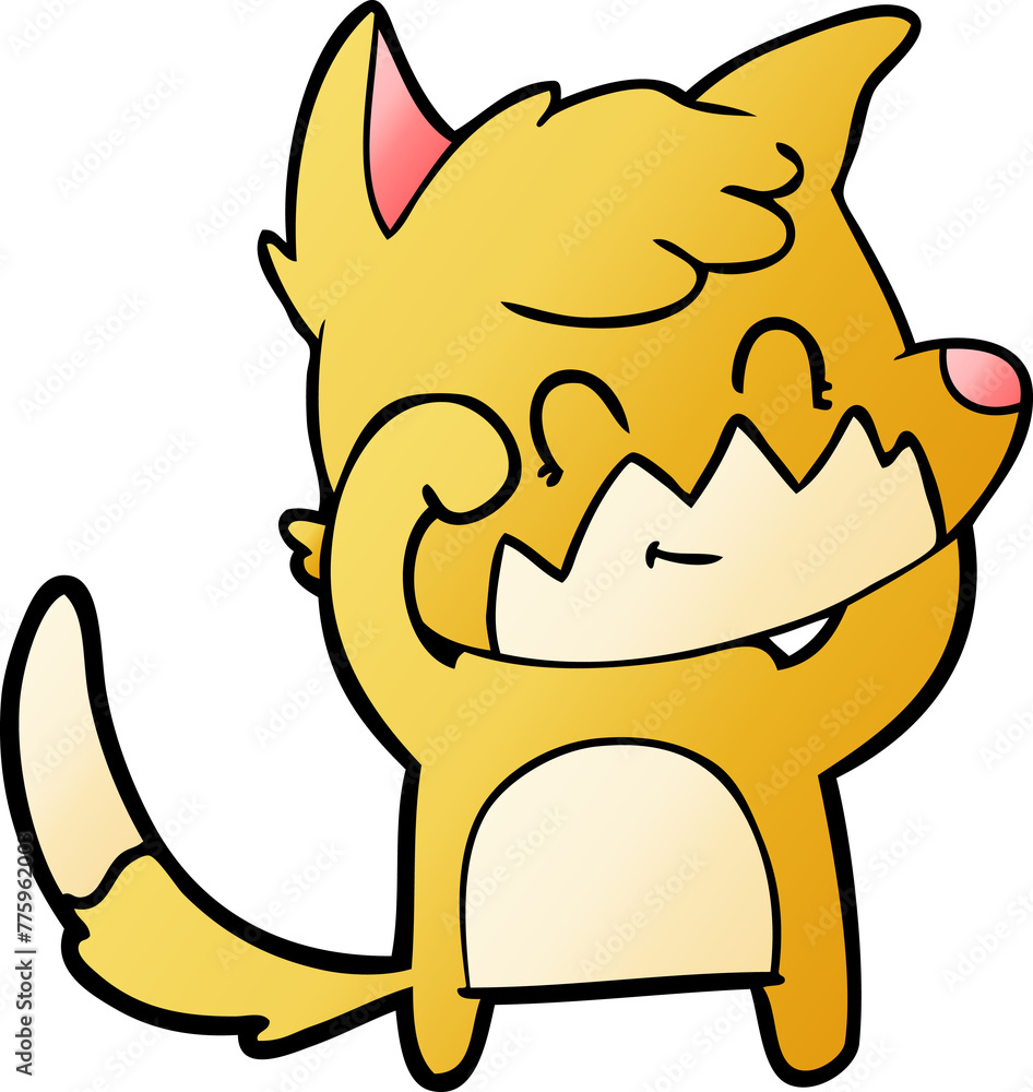 cartoon friendly fox cartoon friendly fox