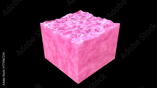 Dense irregular tissue 3d illustration photo