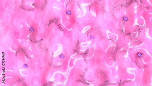 Dense irregular tissue 3d illustration photo
