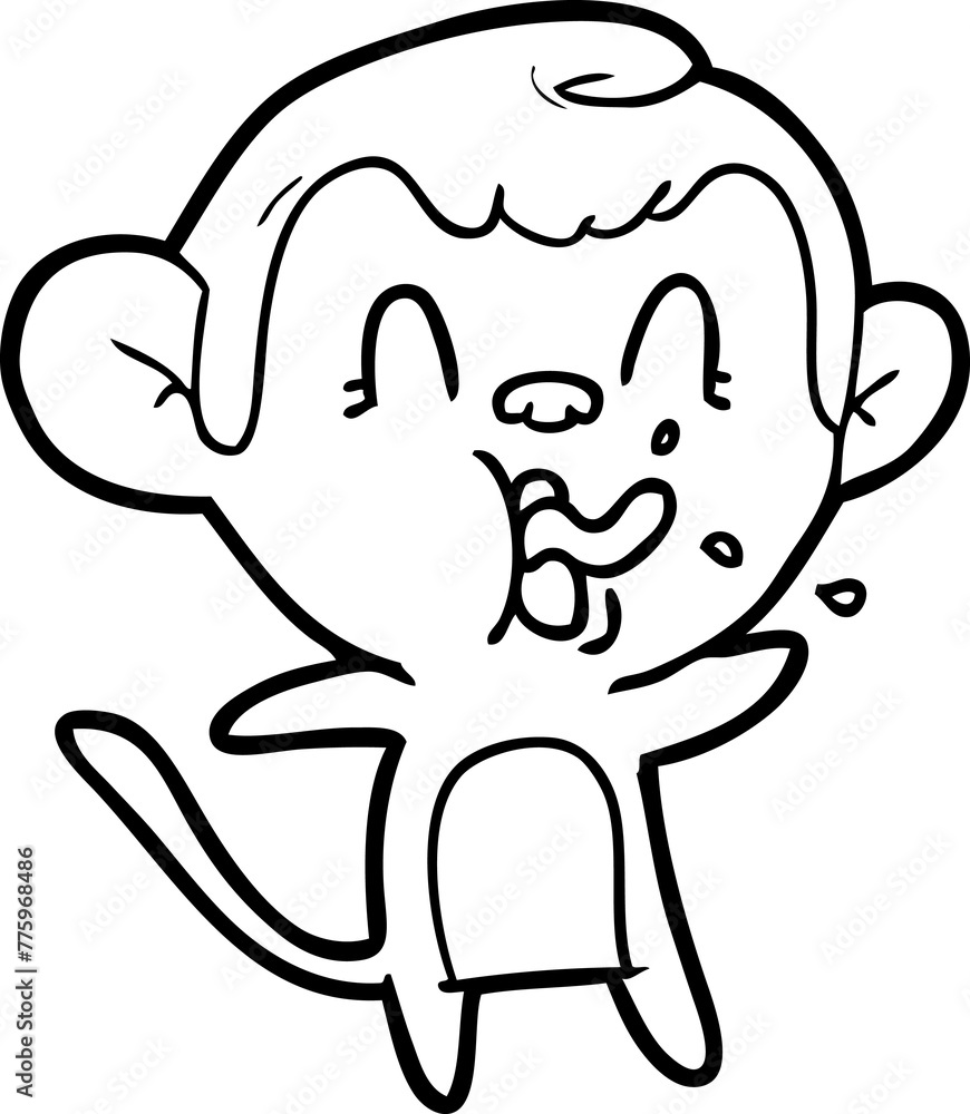 crazy cartoon monkey crazy cartoon monkey